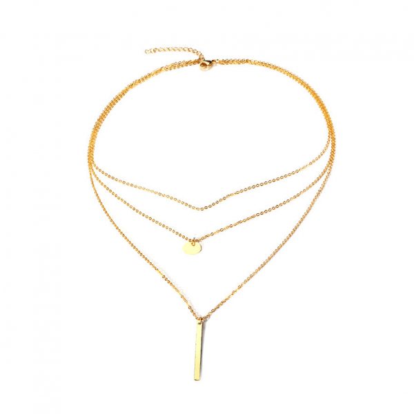Wholesale7 Fashion Solid Geometric Pattern Necklace For Women Wholesale7 Fashion Solid Geometric Pattern Necklace For Women