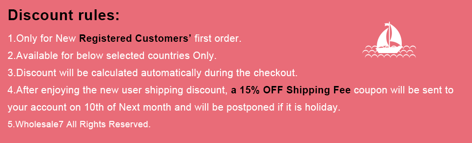 Wholesale7 Shipping Discounts