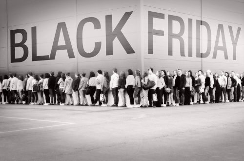 Black Friday lined up shoppers
