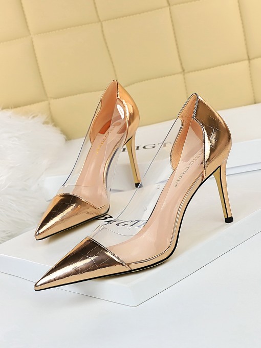 Euro Patchwork Pointed Toe Women High Heels Euro Patchwork Pointed Toe Women High Heels