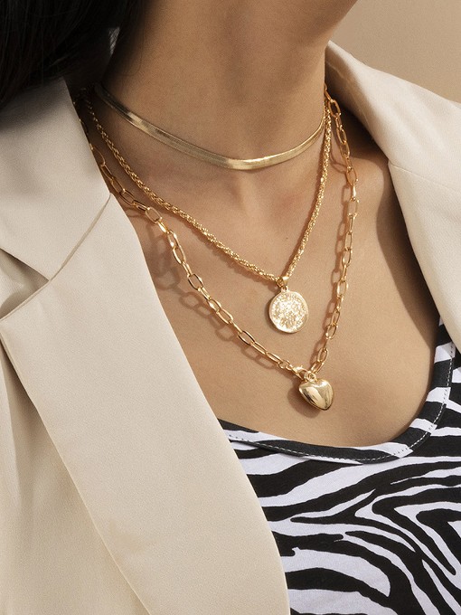 Simple Vintage Fashion Layered Necklace Simple Vintage Fashion Layered Necklace