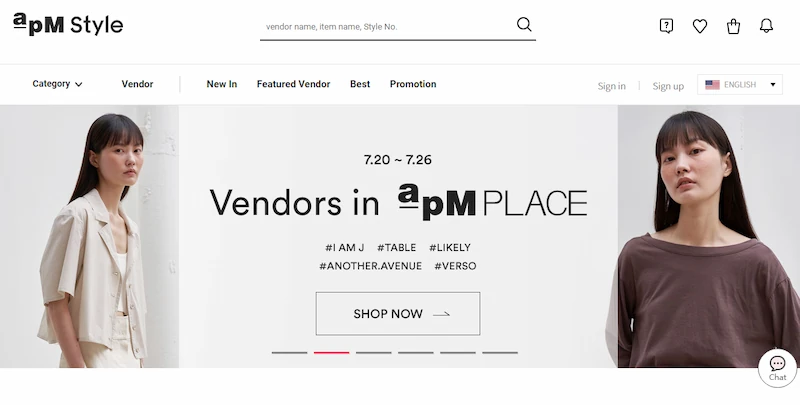 apm wholesale korean fashion clothing store