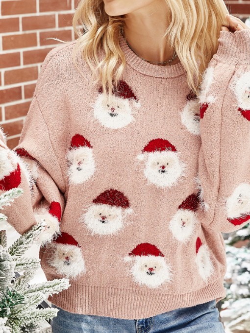 New Santa Claus Knitting Christmas Sweater