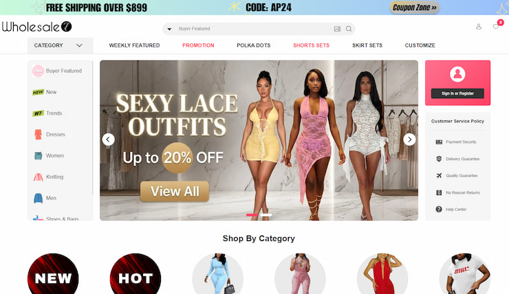 Wholesale7 | Reliable B2B Online Wholesale Clothing Vendor