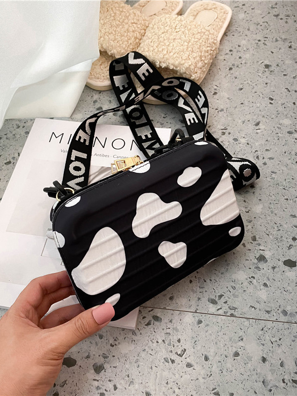 Chic Printed Box Shape Shoulder Bags For Women