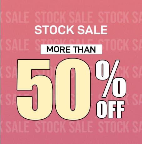 Stock Sale - More Than 50% OFF