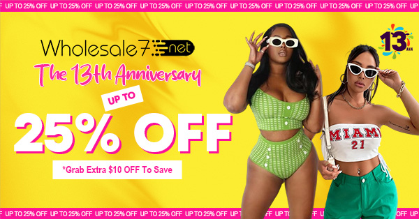 W7's 13th Anniversary sale up to 25% off